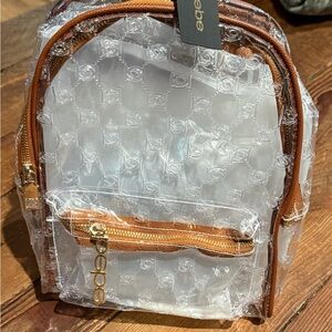 Bebe Caitlin Clear Backpack New in Packaging